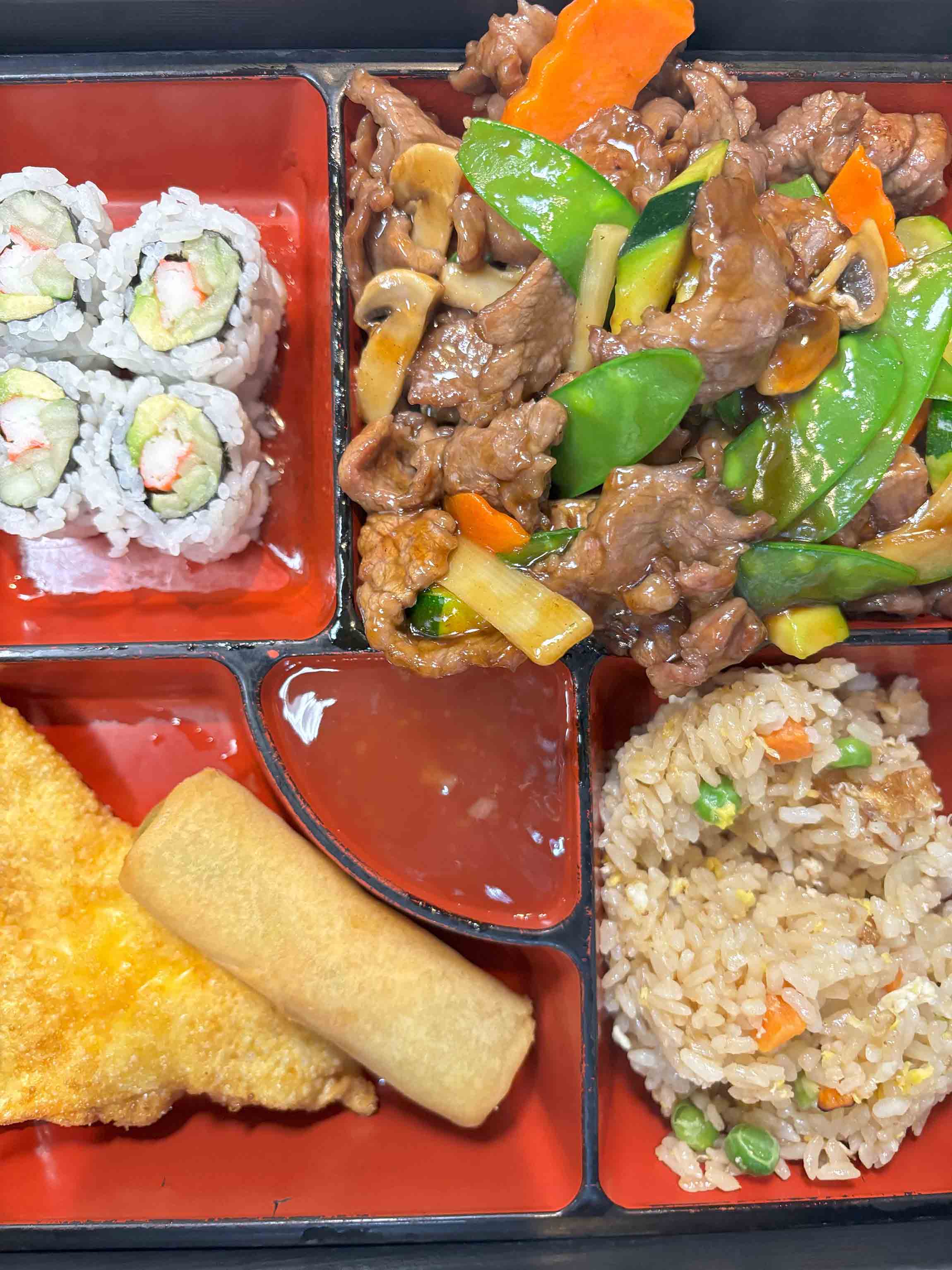 Basil Beef Bento Box