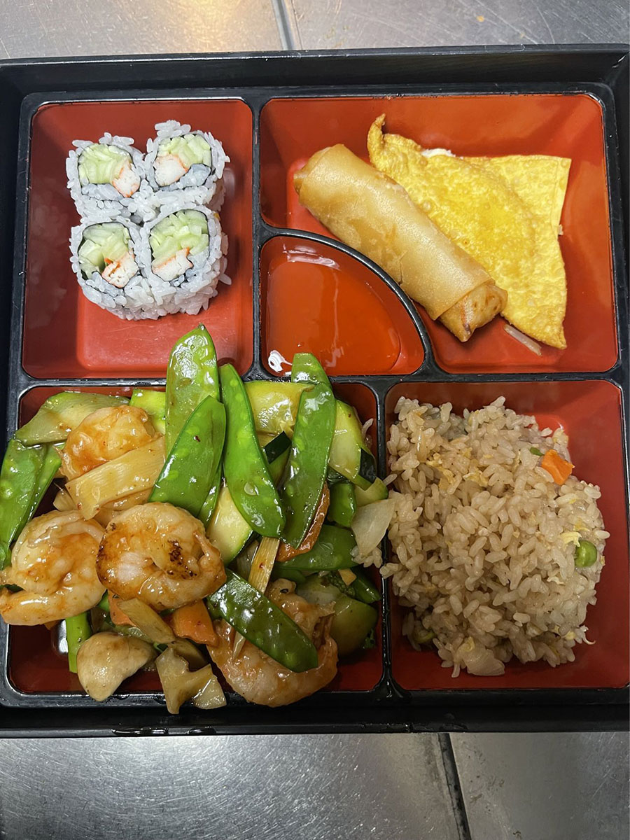 Basil Shrimp Bento Box