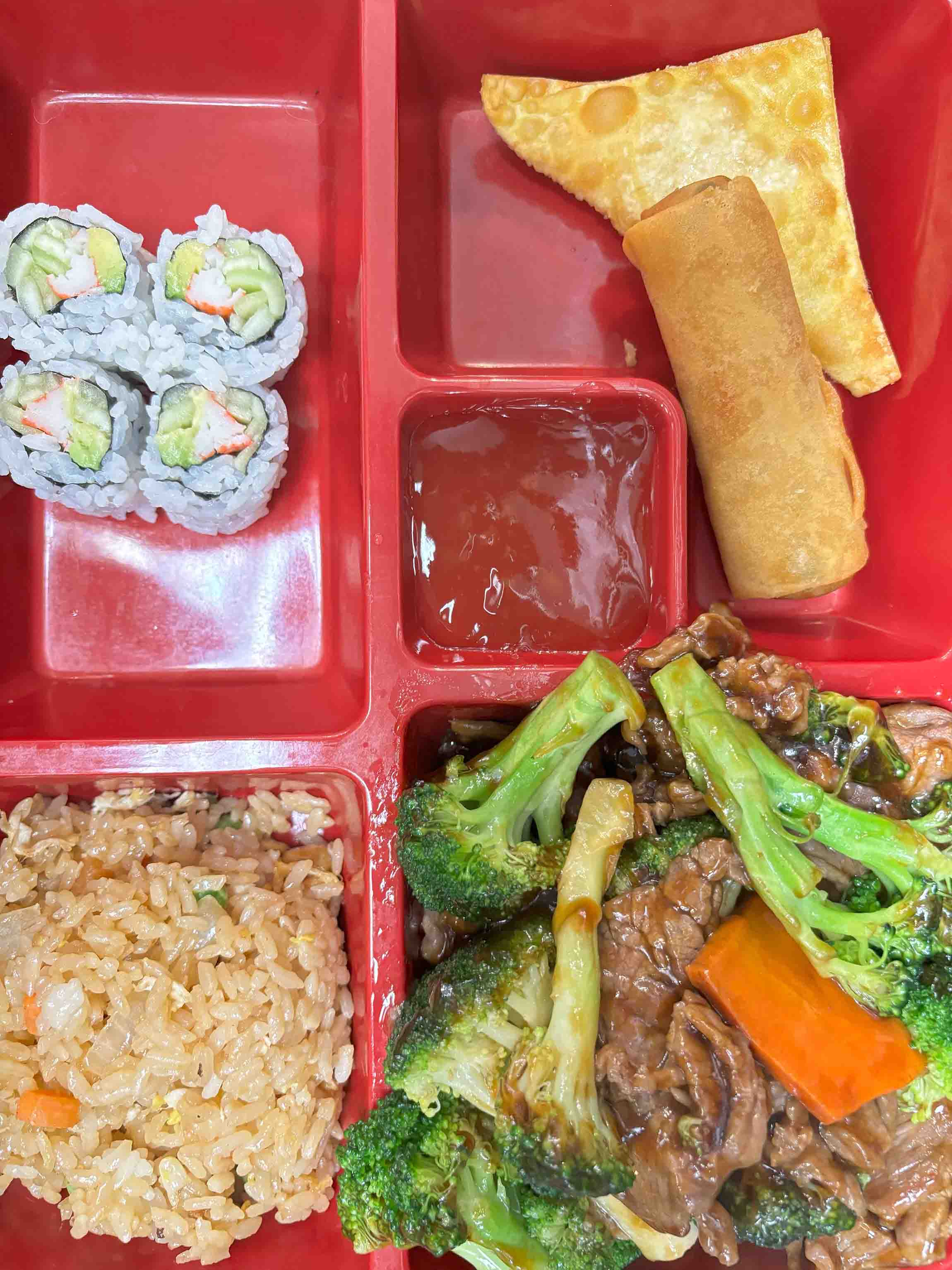 Broccoli with Beef Bento Box