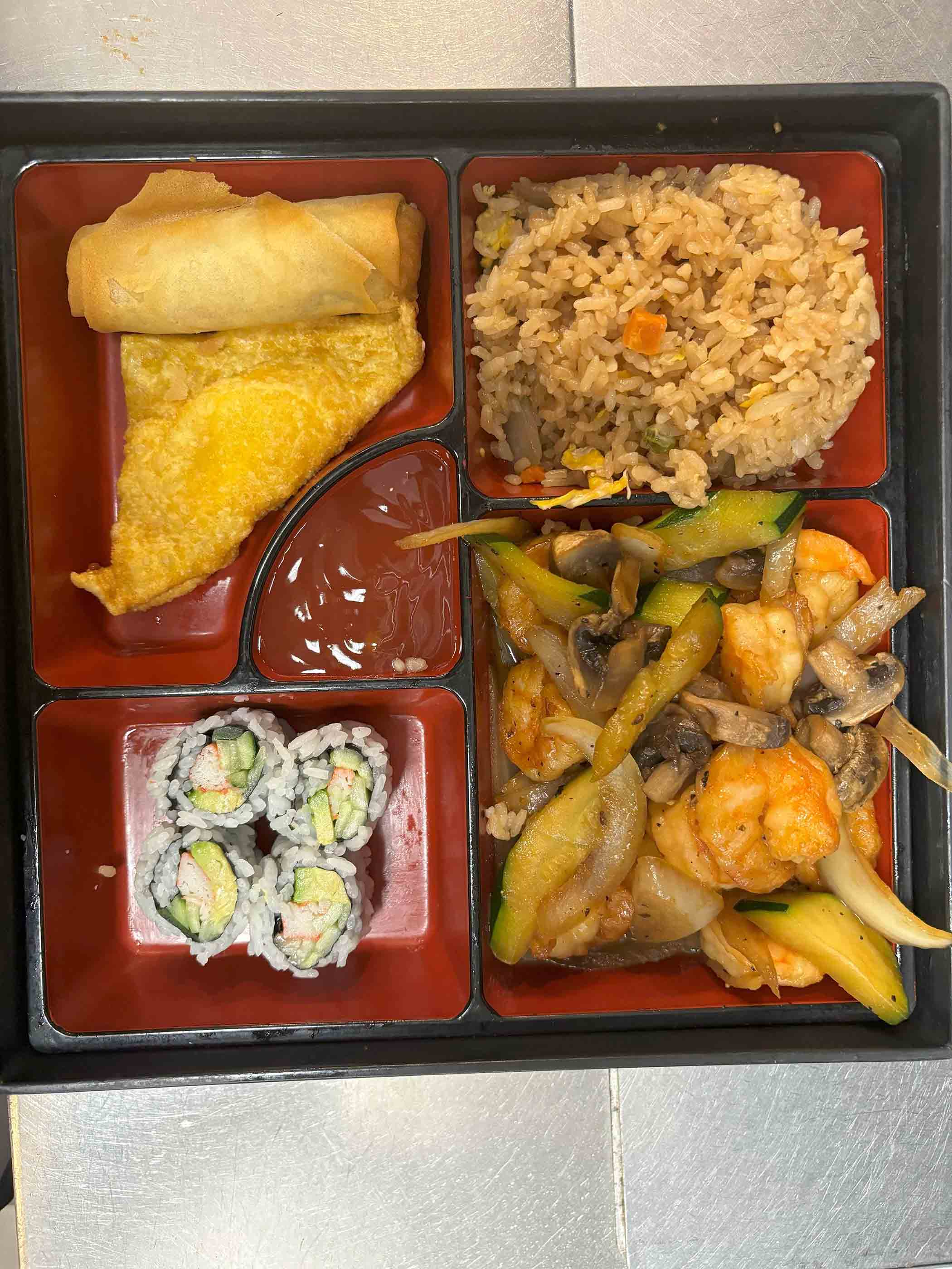Hibachi Shrimp Bento Box