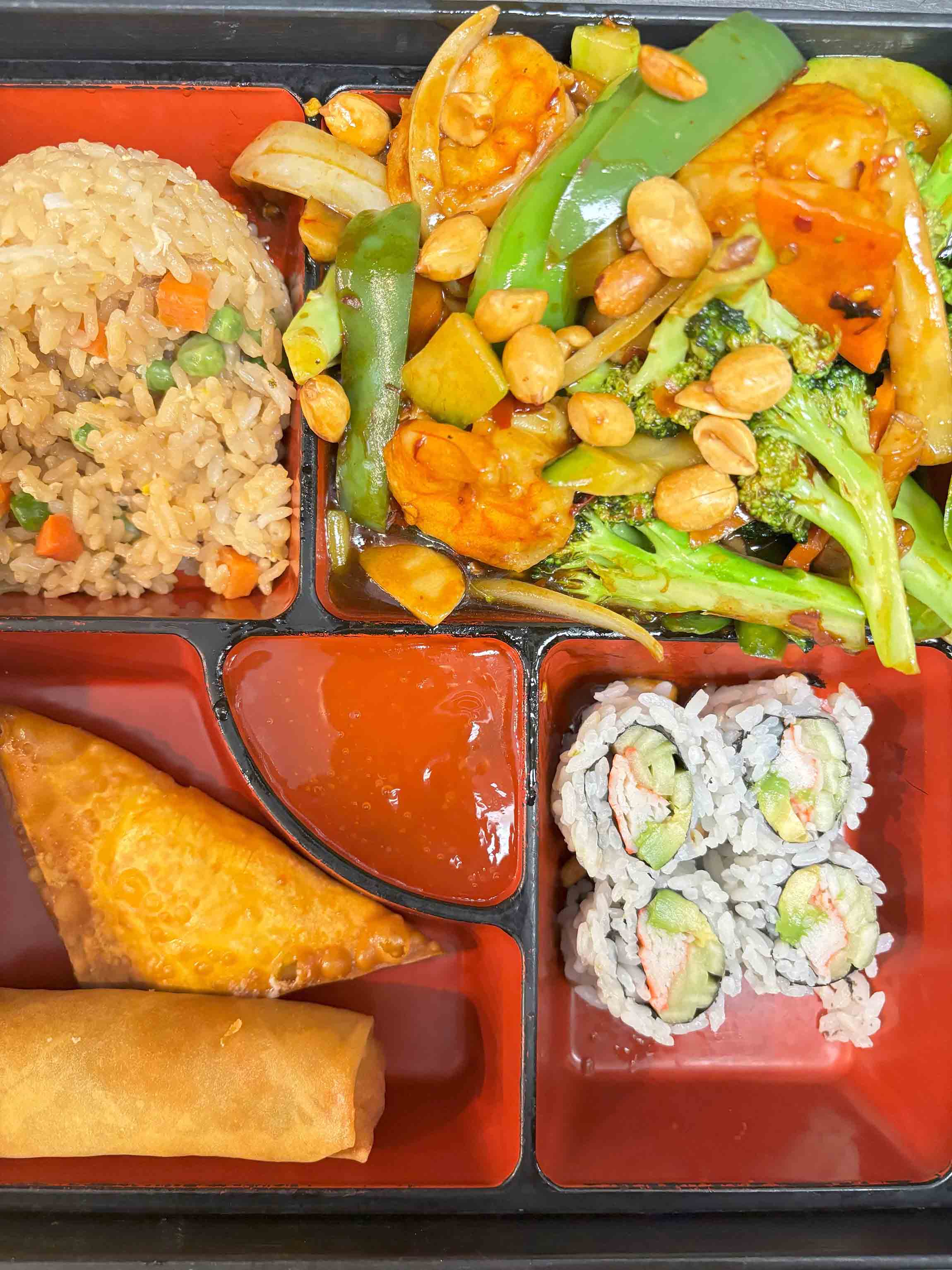 Kong Pao Shrimp Bento Box