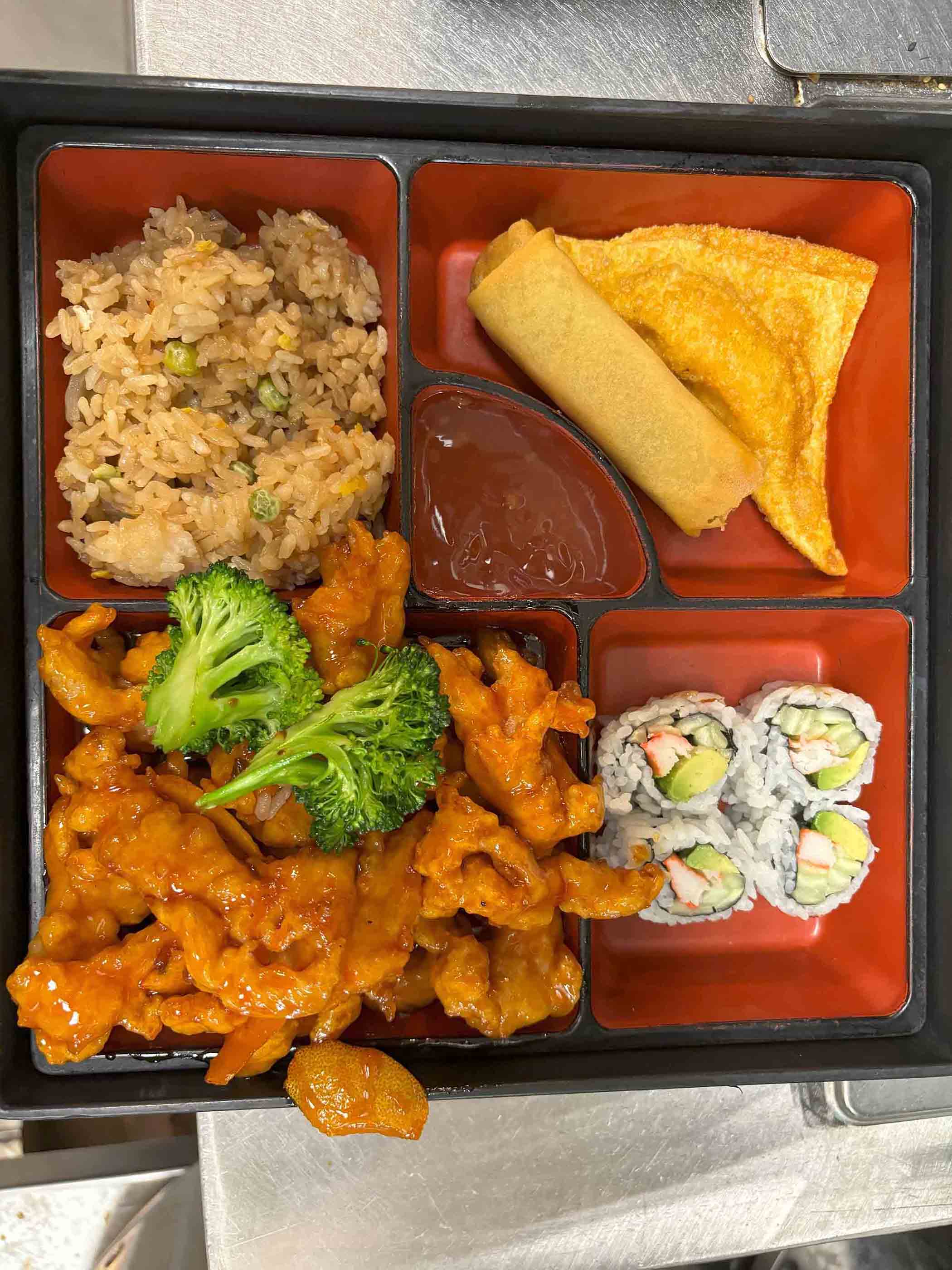 Orange Chicken Bento Box