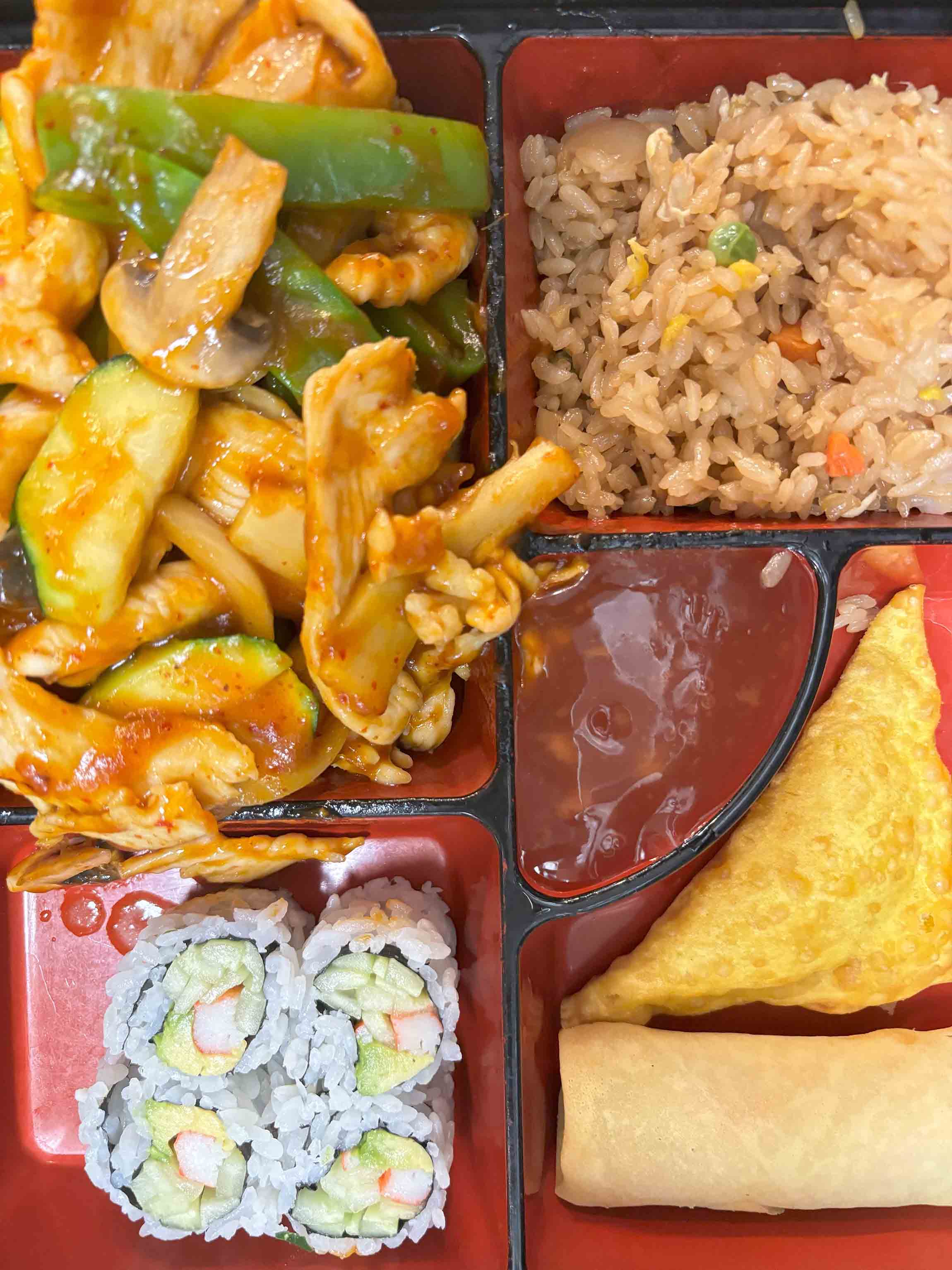 Red Curry Chicken Bento Box