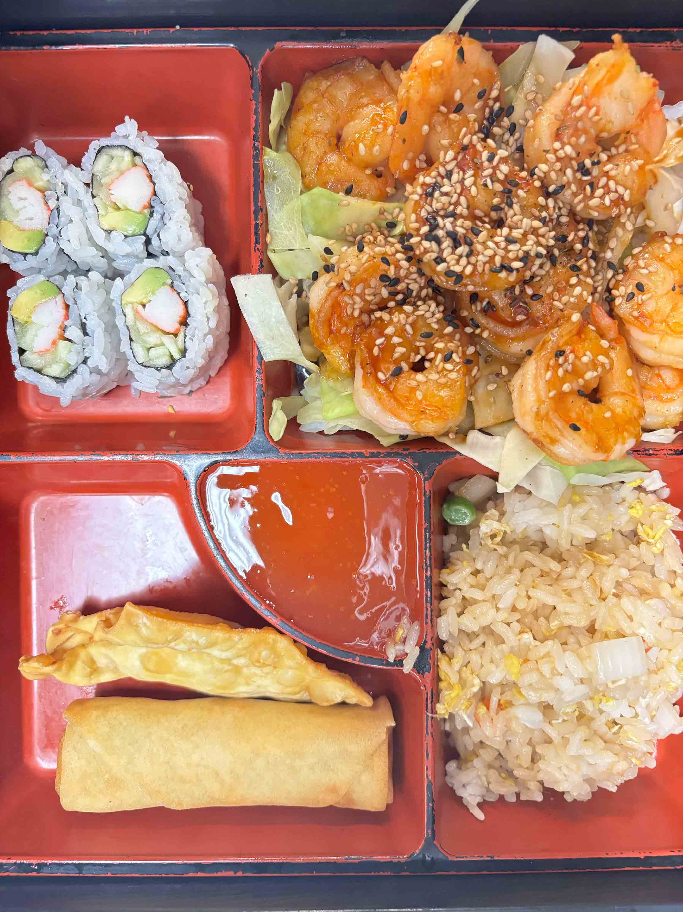Teriyaki Shrimp Bento Box