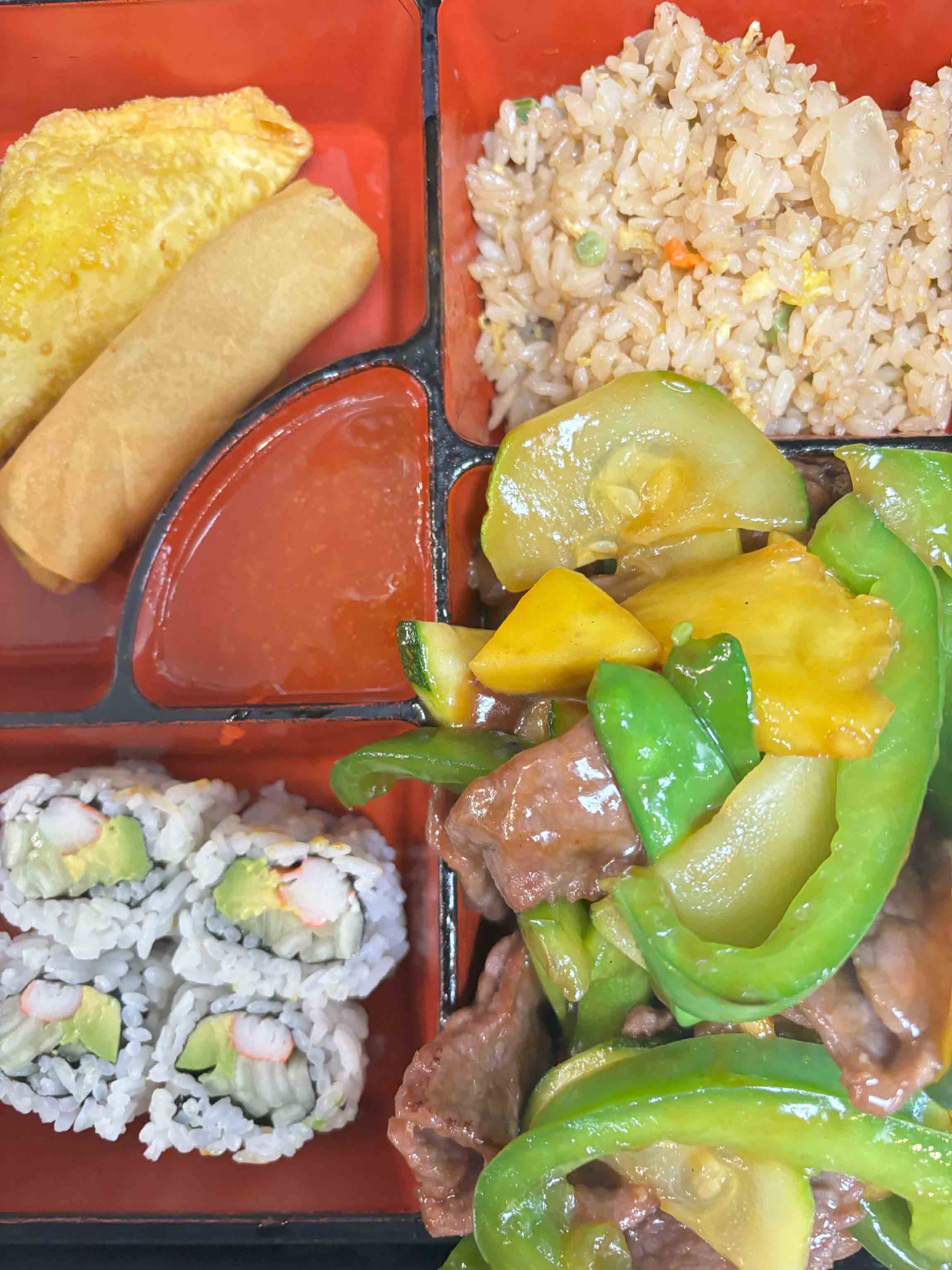 Thai Mango Beef Bento Box