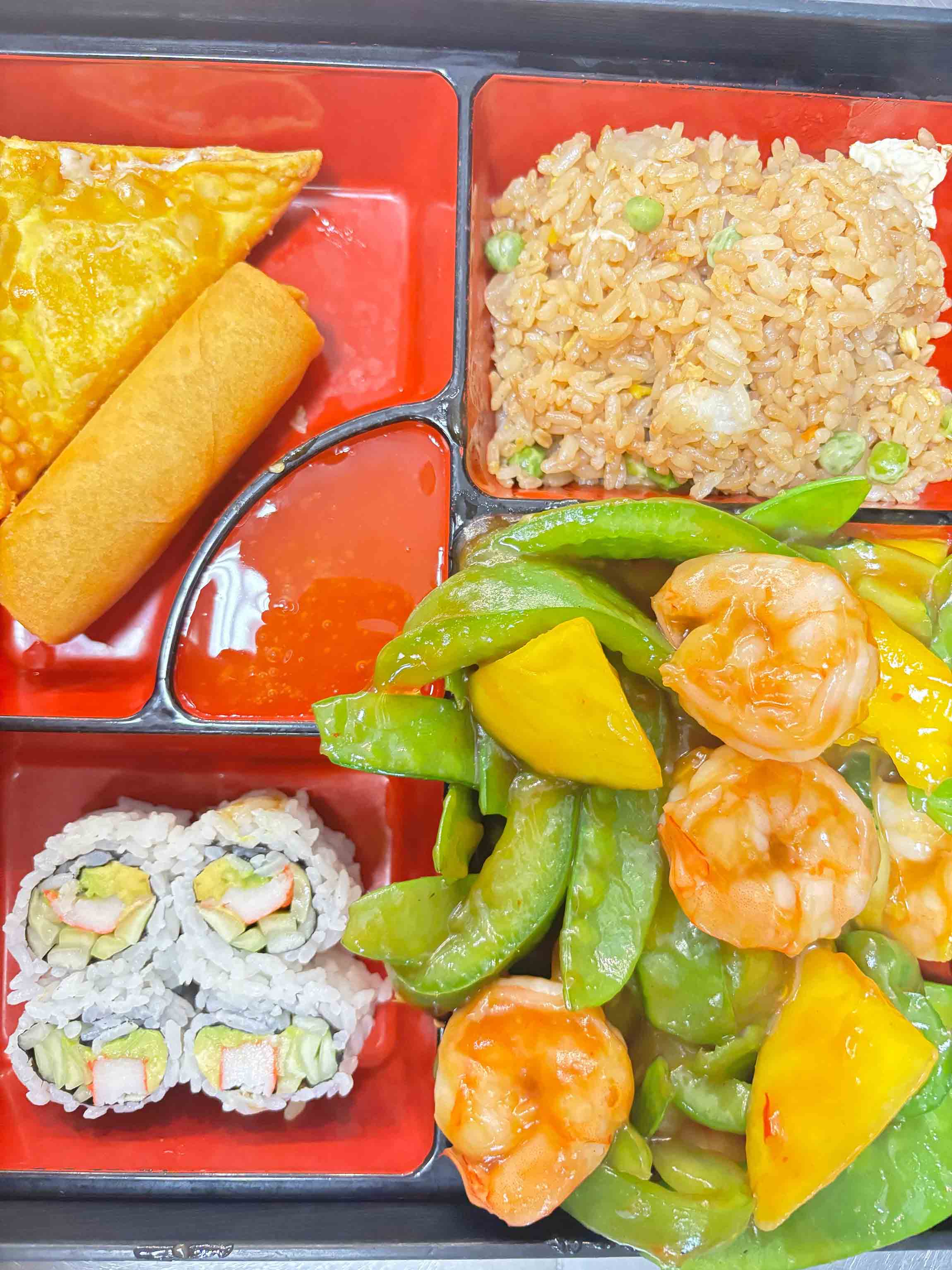 Thai Mango Shrimp Bento Box